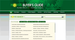 Desktop Screenshot of novusbuyersguide.com